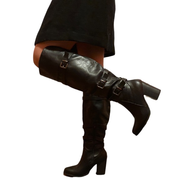 Vintage Style Y2K 90s Knee High Boots - Picture 1 of 8